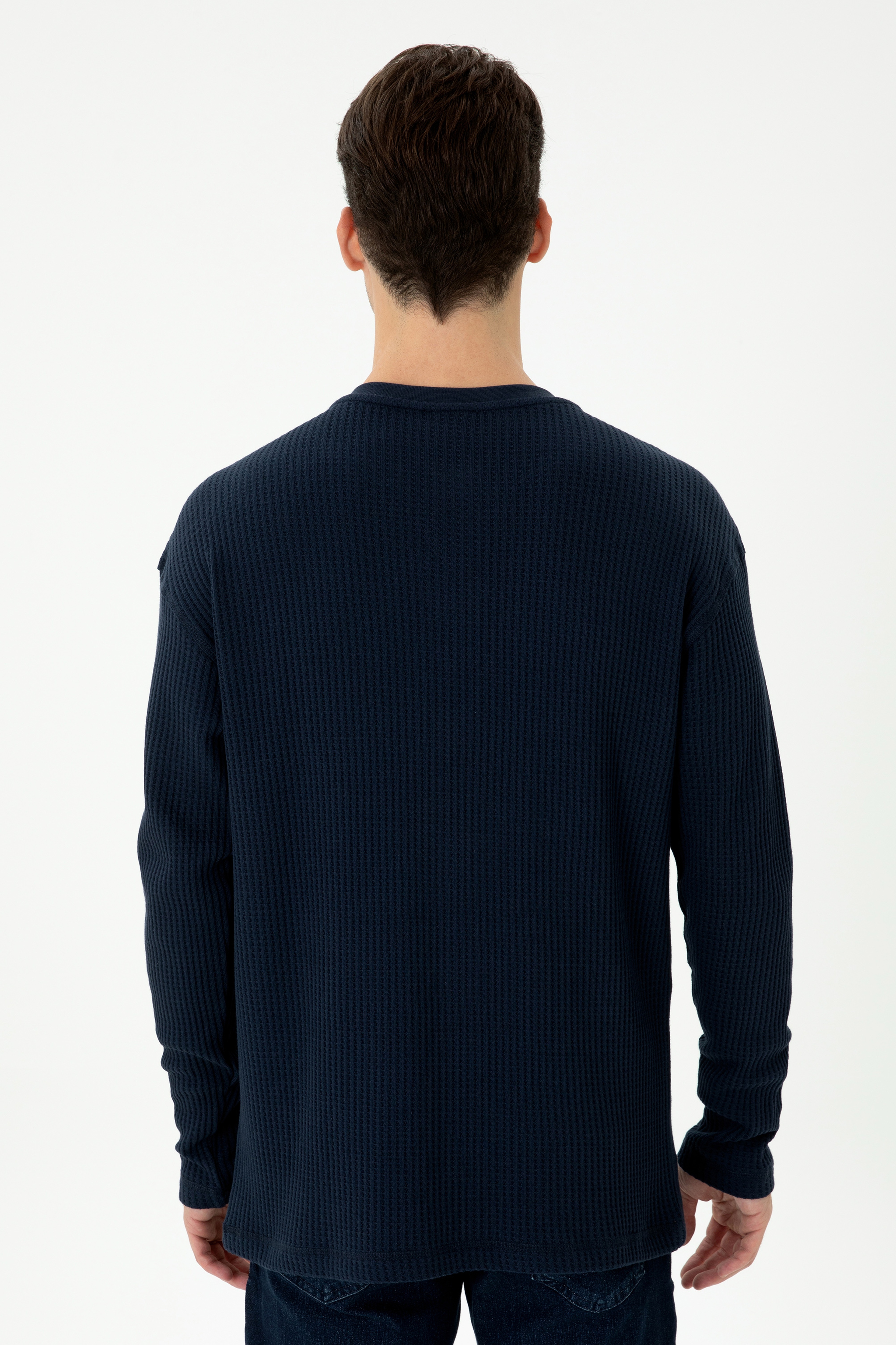 Erkek Lacivert Sweatshirt