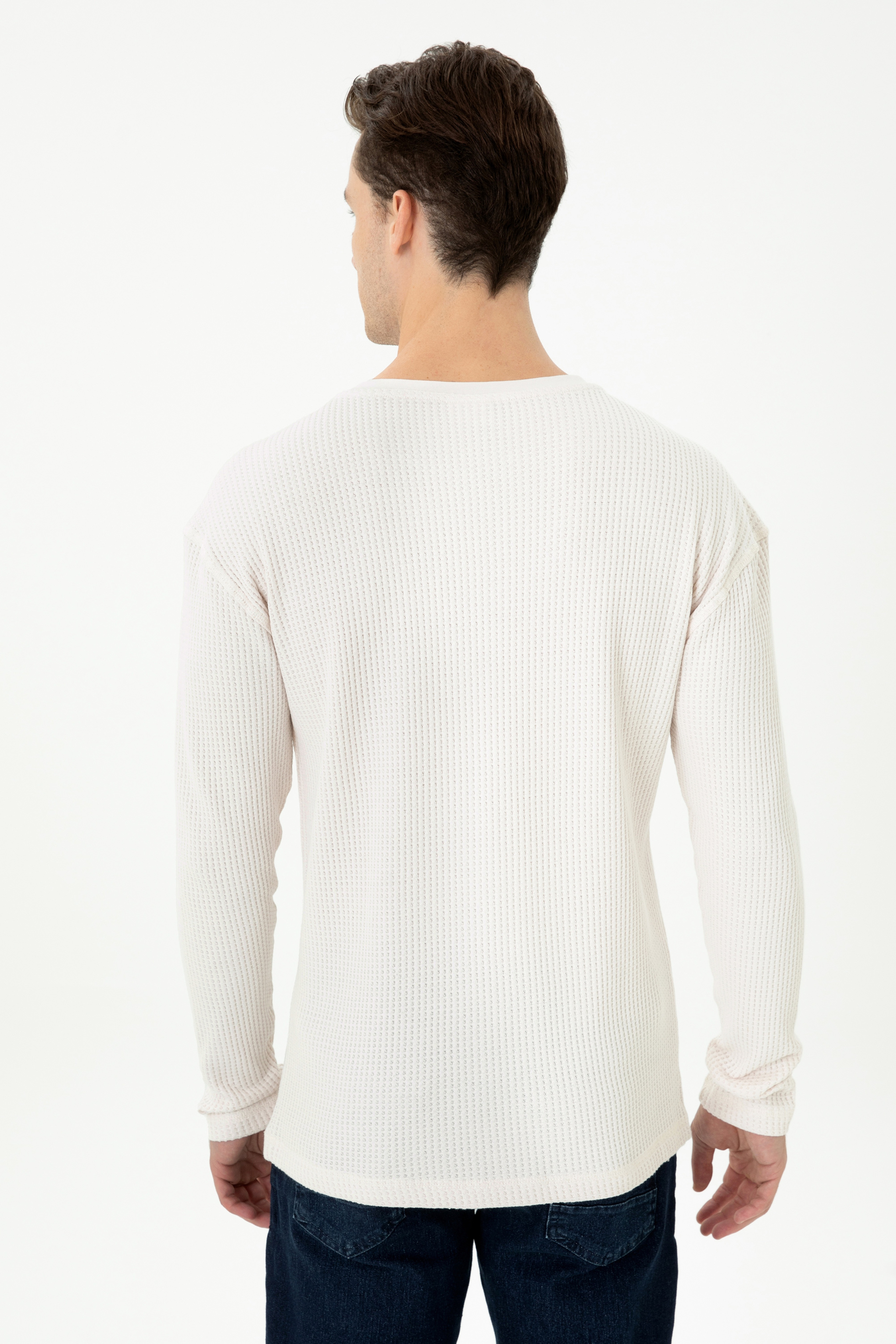 Erkek Taş Sweatshirt - Image 5