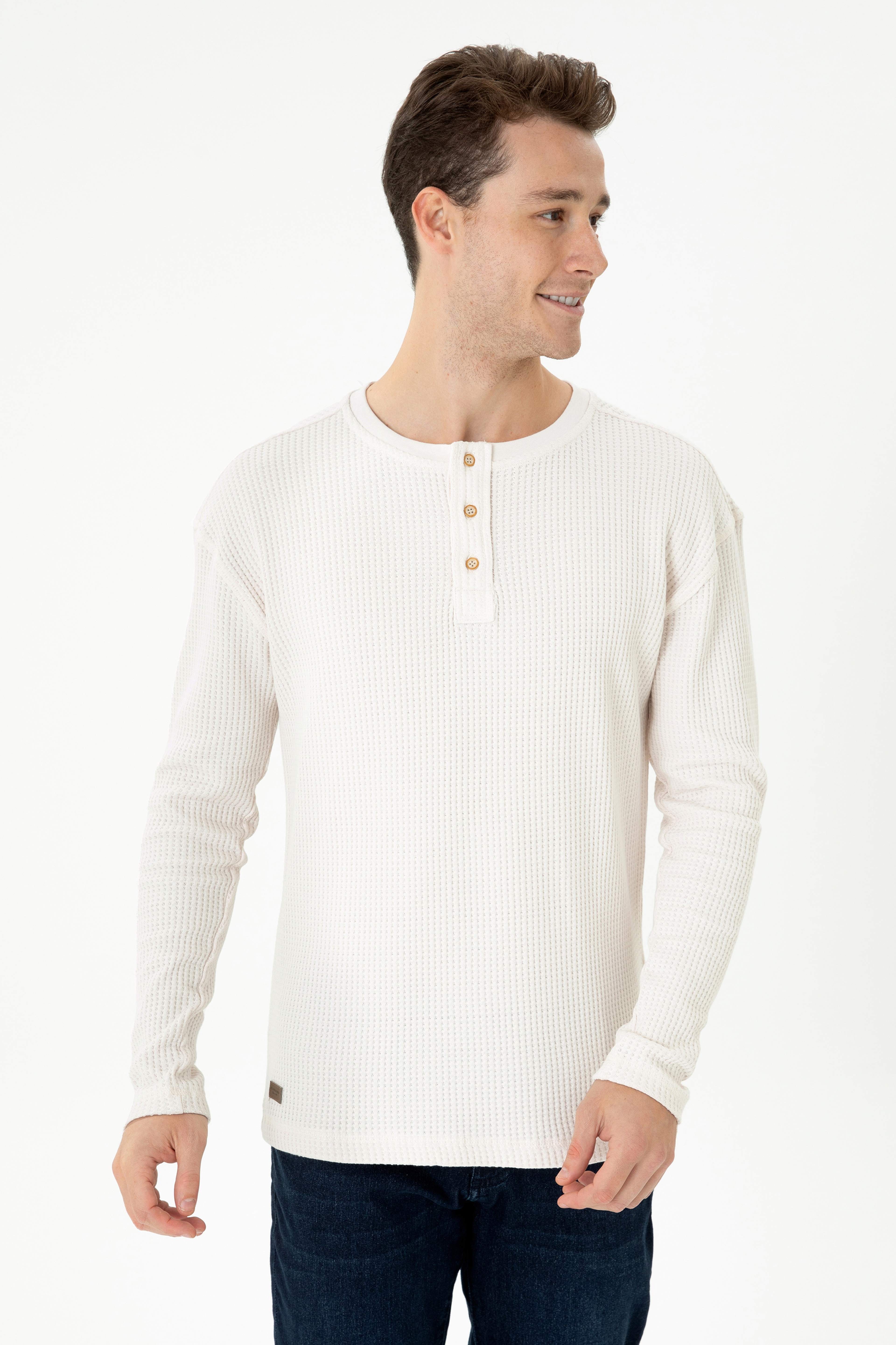 Erkek Taş Sweatshirt - Image 3