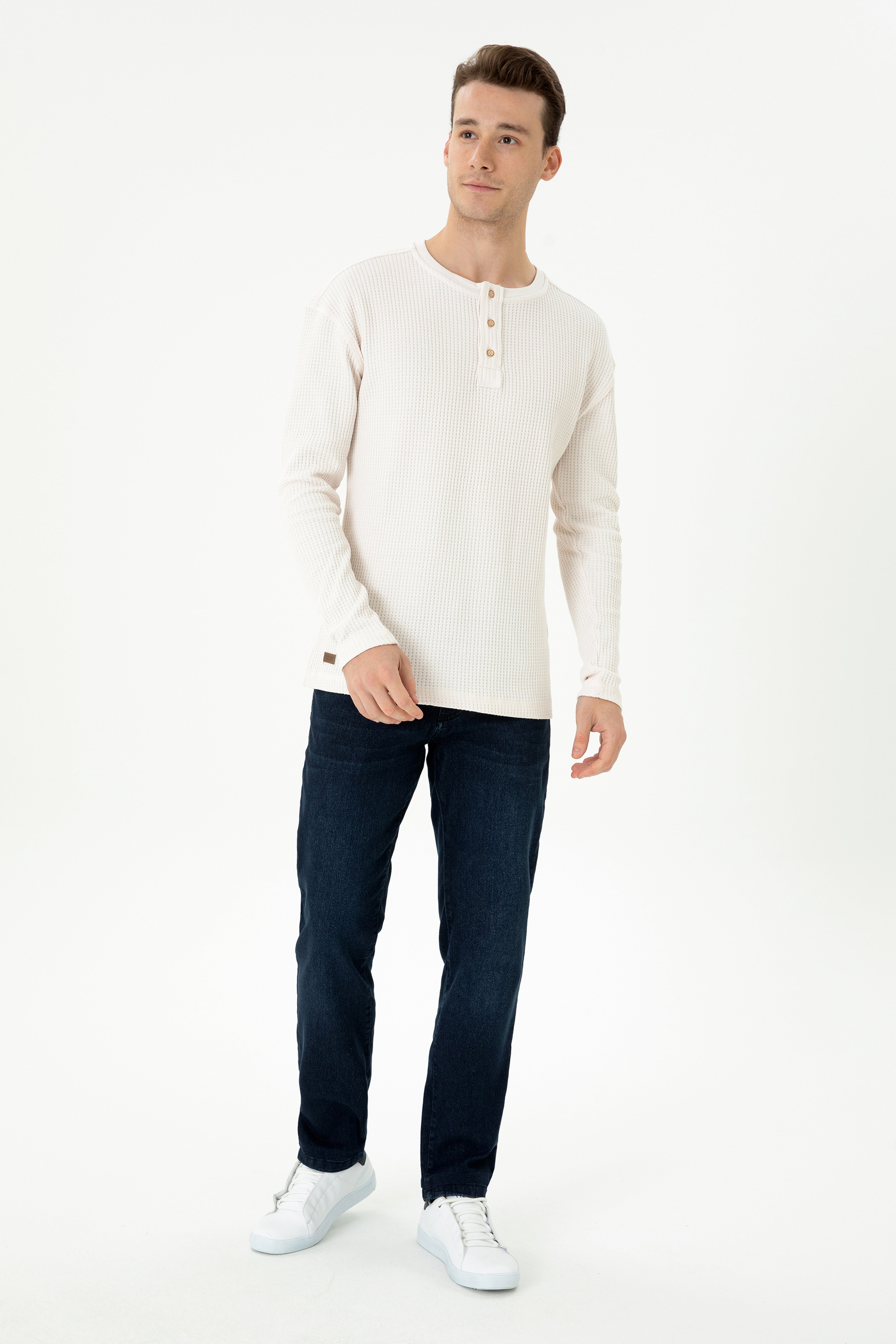 Erkek Taş Sweatshirt - Image 4