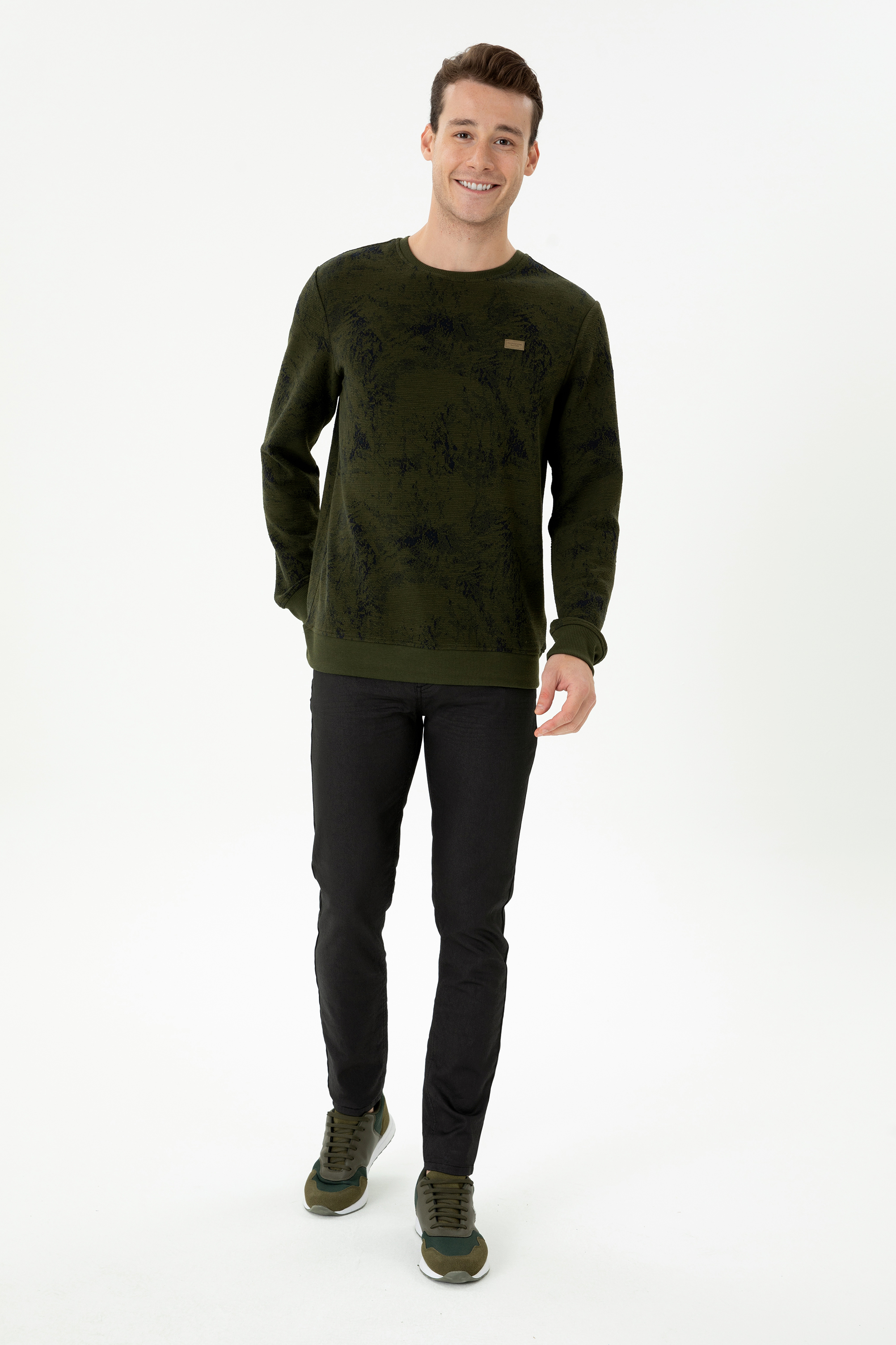 Erkek Haki Sweatshirt