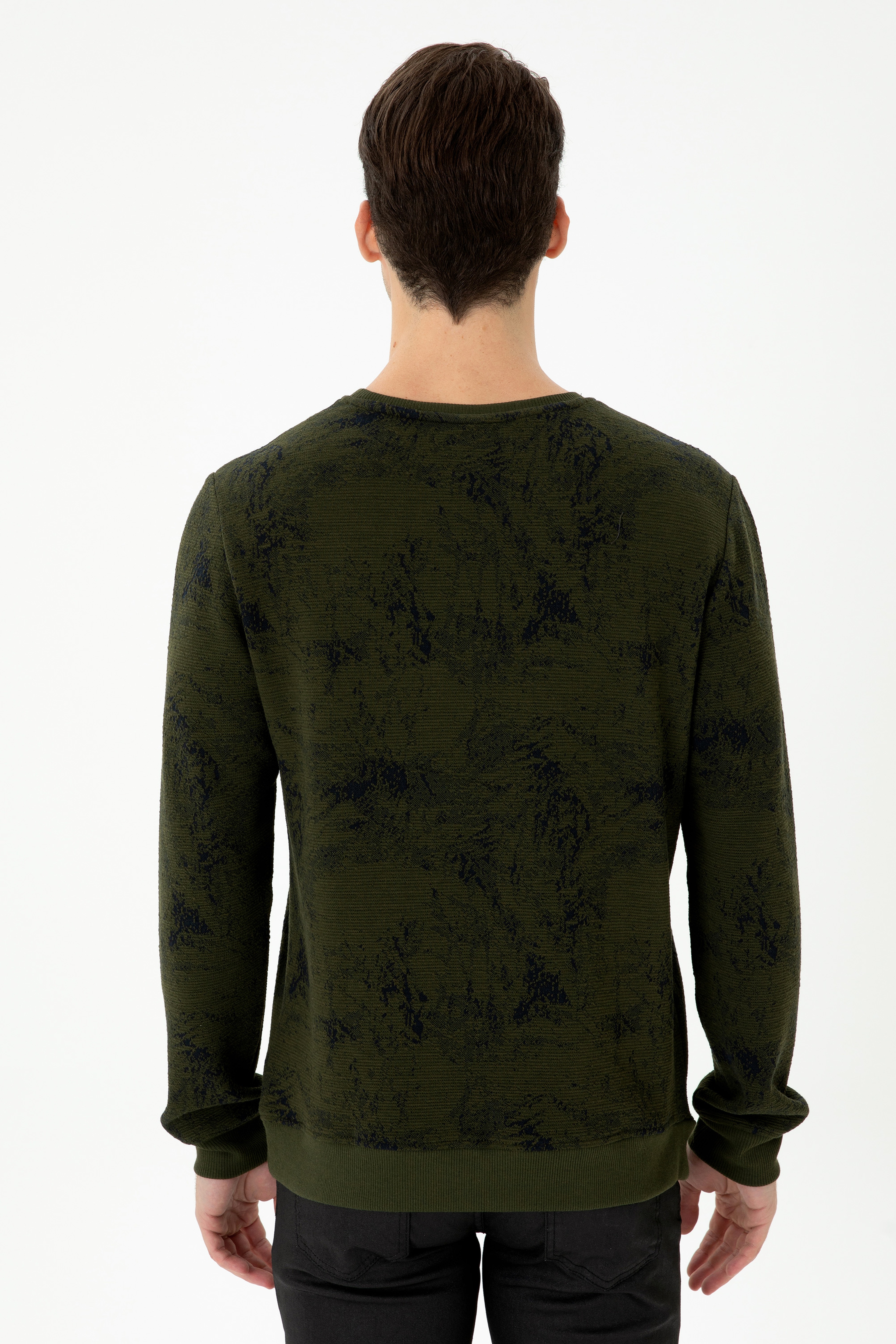 Erkek Haki Sweatshirt - Image 5