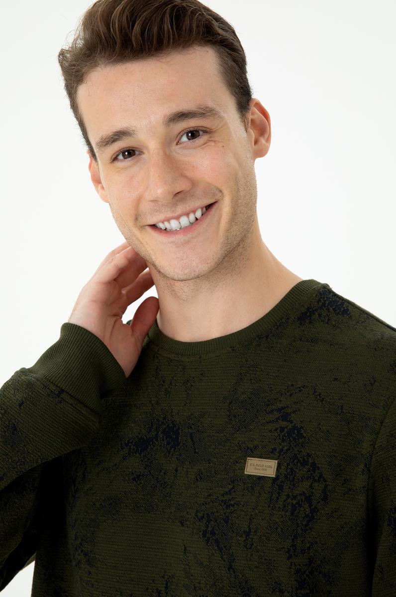 Erkek Haki Sweatshirt