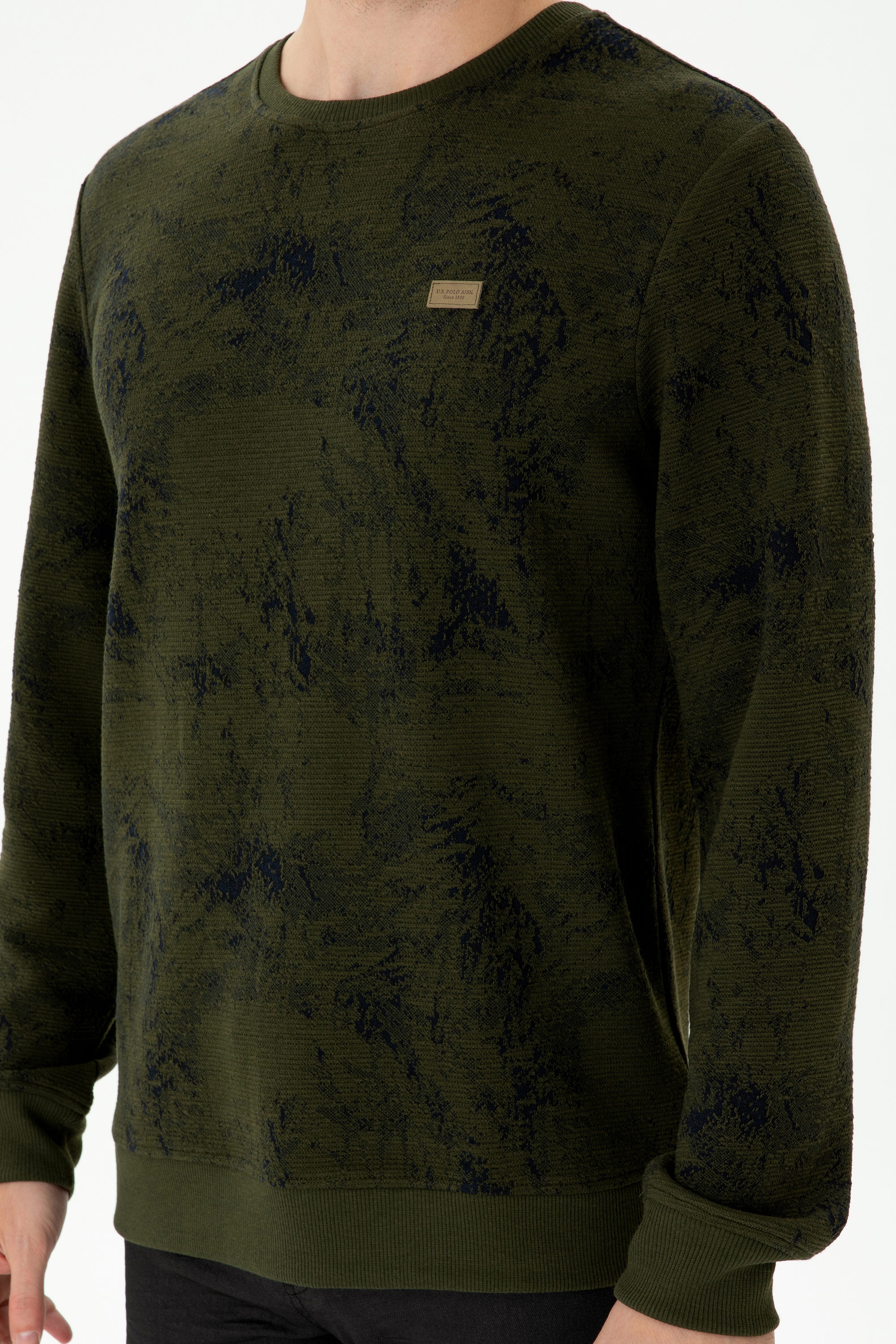 Erkek Haki Sweatshirt - Image 6