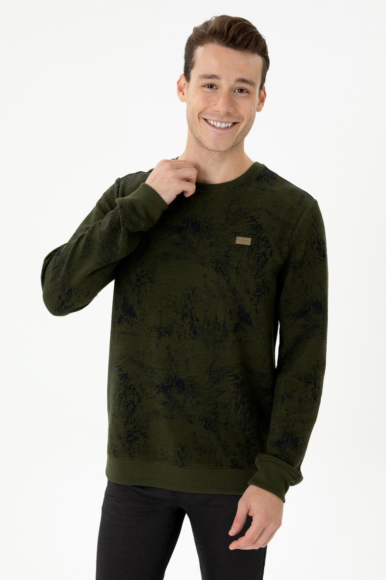 Erkek Haki Sweatshirt