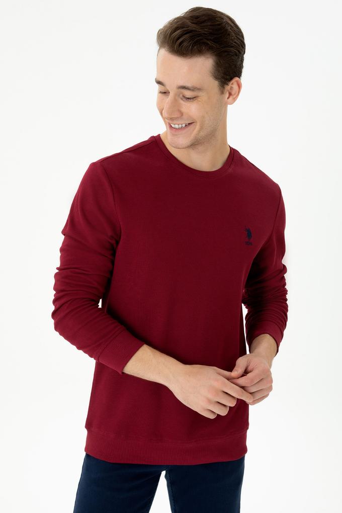 Erkek Bordo Sweatshirt