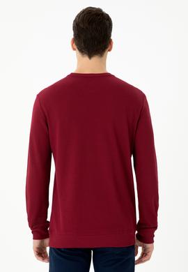 Erkek Bordo Sweatshirt - 50270882001