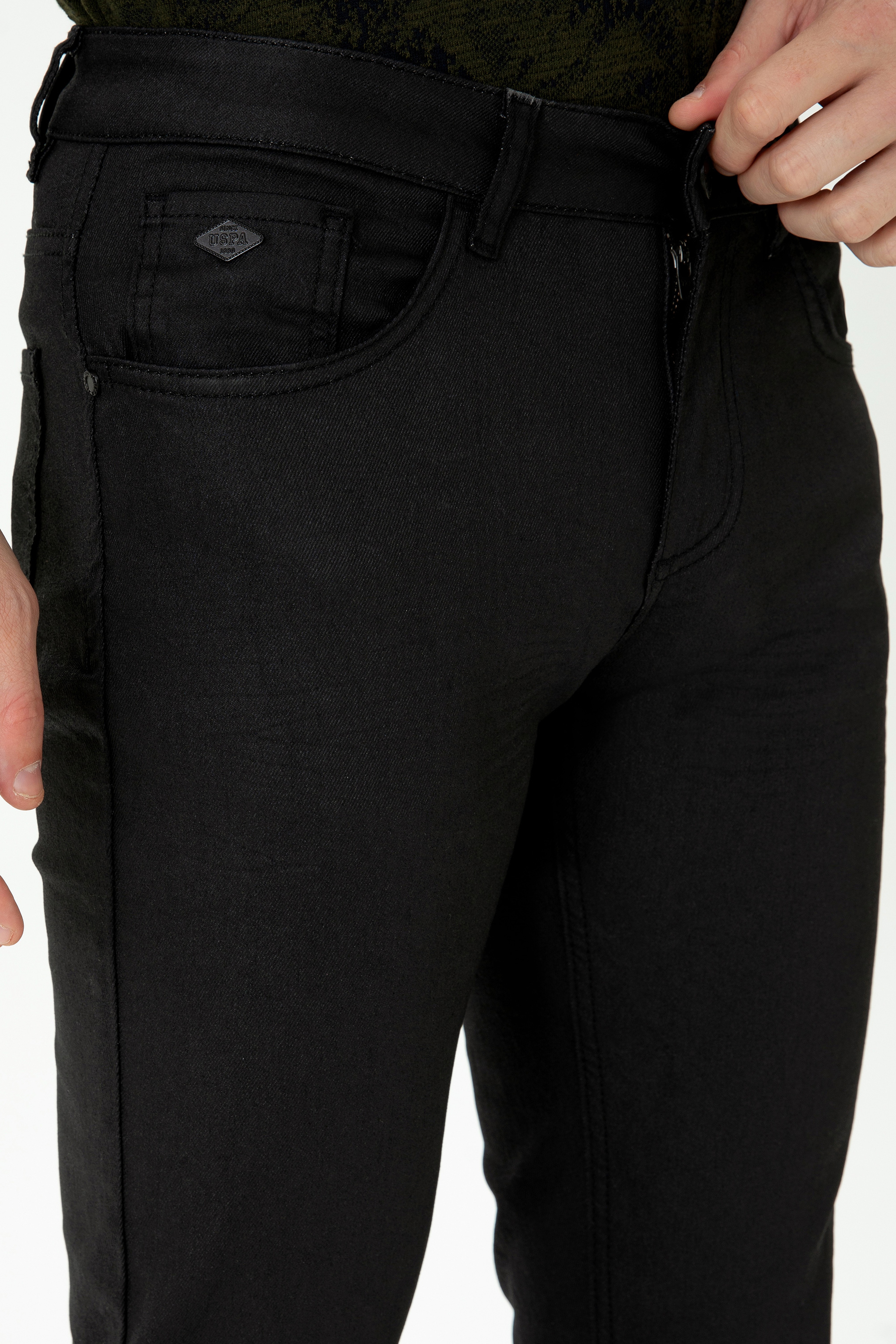 Erkek Siyah Jean Pantolon