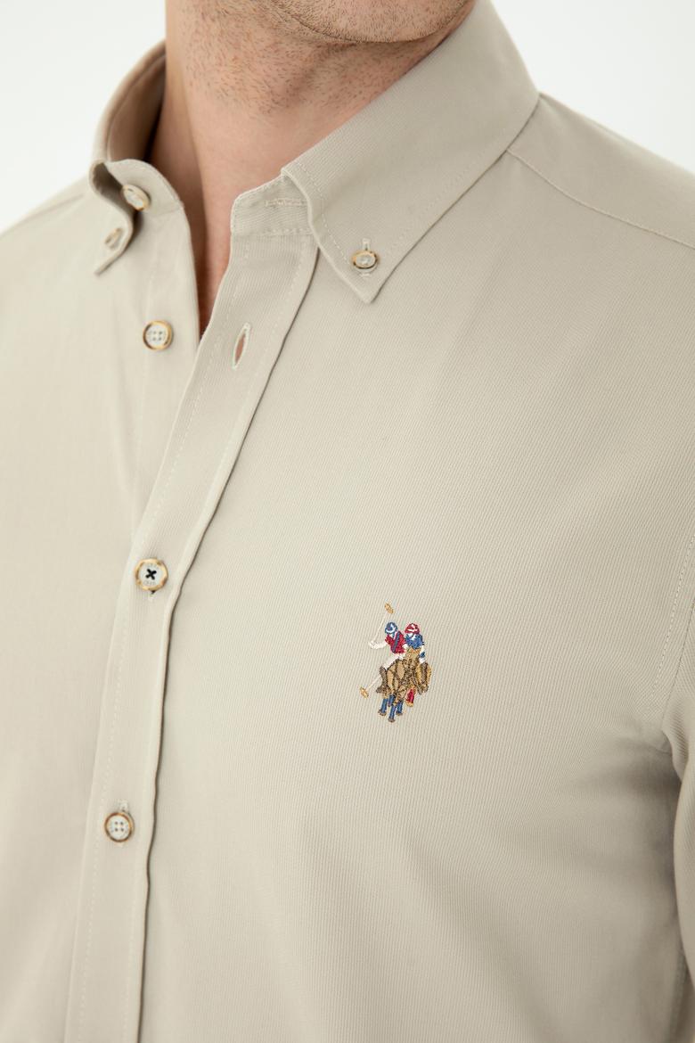 Erkek Taş Uzun Kollu Gömlek - 50276312005