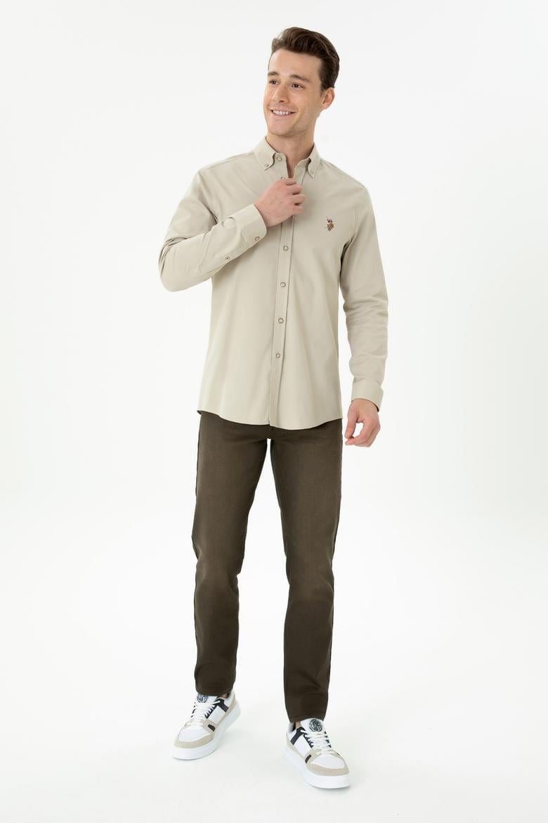 Erkek Taş Uzun Kollu Gömlek - 50276312005