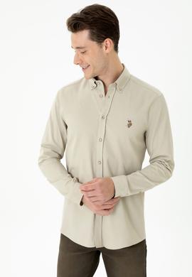 Erkek Taş Uzun Kollu Gömlek - 50276312005