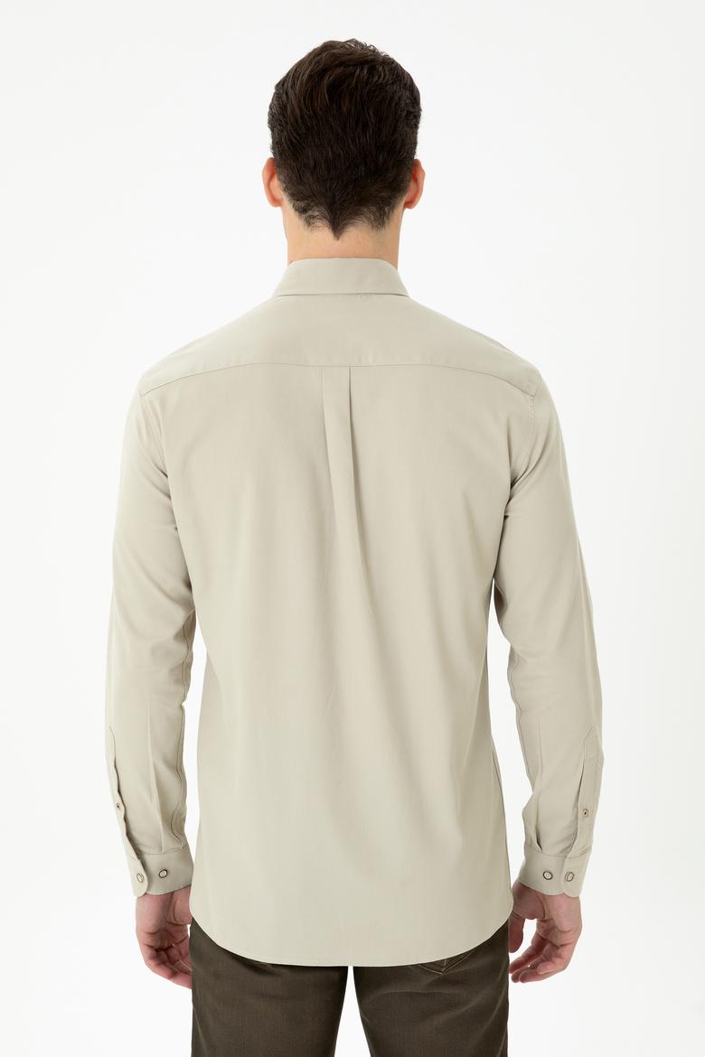 Erkek Taş Uzun Kollu Gömlek - 50276312005