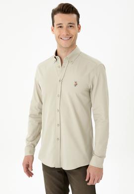 Erkek Taş Uzun Kollu Gömlek - 50276312005