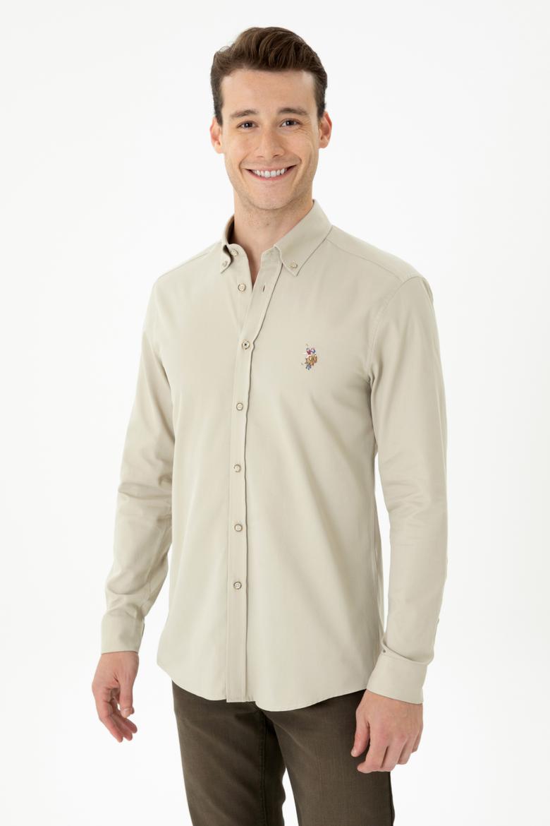 Erkek Taş Uzun Kollu Gömlek - 50276312005