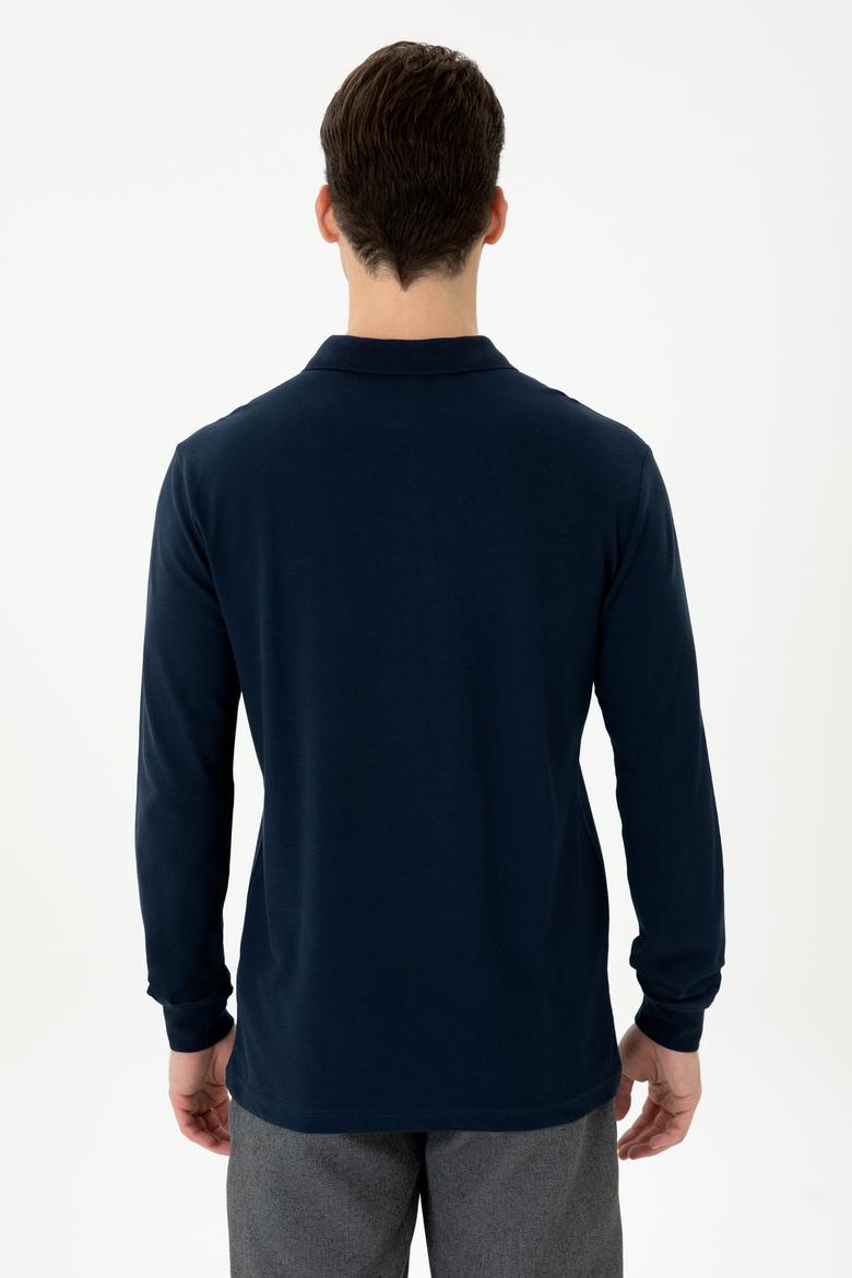 Erkek Lacivert Basic Sweatshirt - 50276314031