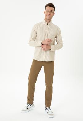 Erkek Taş Uzun Kollu Gömlek - 50272688035