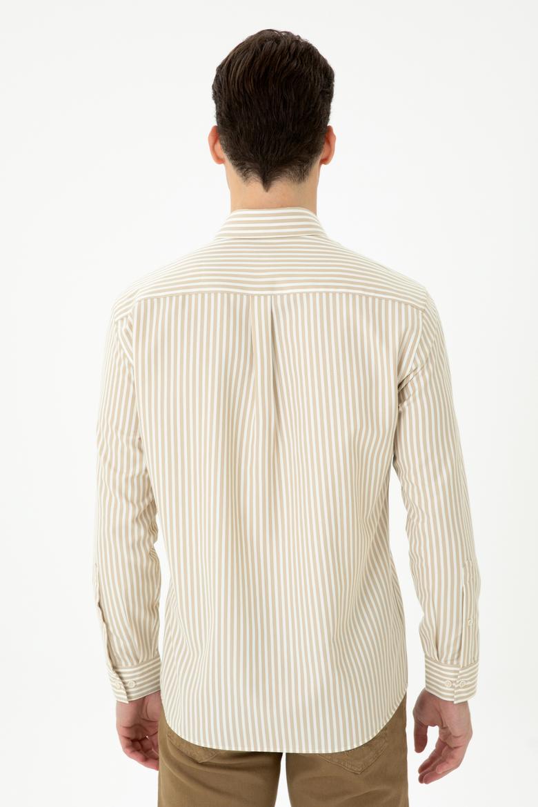 Erkek Taş Uzun Kollu Gömlek - 50272688035