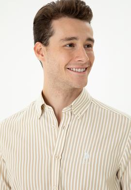 Erkek Taş Uzun Kollu Gömlek - 50272688035