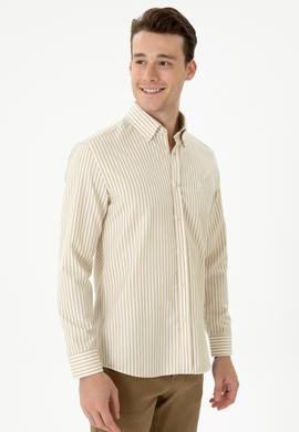 Erkek Taş Uzun Kollu Gömlek - 50272688035