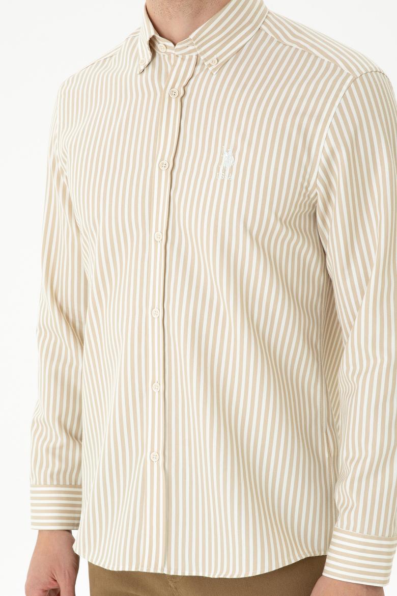 Erkek Taş Uzun Kollu Gömlek - 50272688035