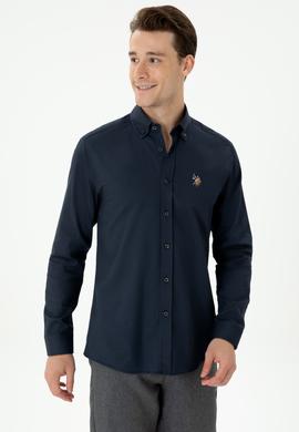 Erkek Lacivert Uzun Kollu Gömlek - 50276312010