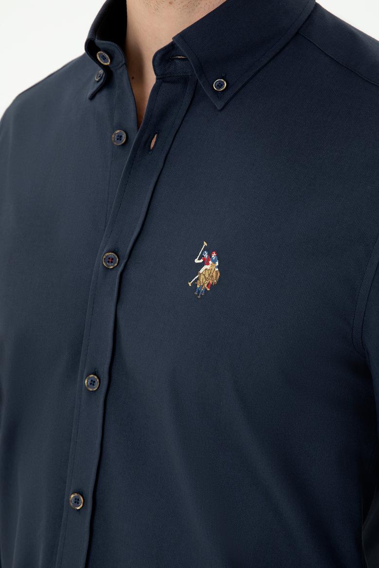 Erkek Lacivert Uzun Kollu Gömlek - 50276312010