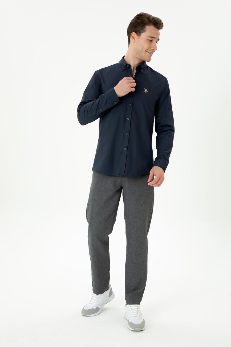 Erkek Lacivert Uzun Kollu Gömlek - 50276312010