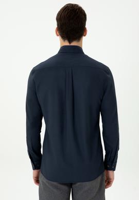 Erkek Lacivert Uzun Kollu Gömlek - 50276312010