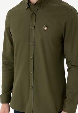 Erkek Haki Uzun Kollu Gömlek - 50276312023