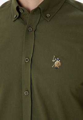 Erkek Haki Uzun Kollu Gömlek - 50276312023