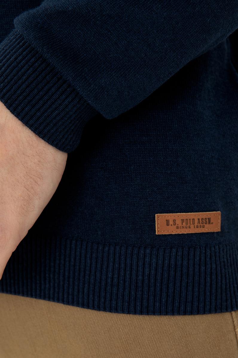 Erkek Lacivert Polo Yaka Kazak