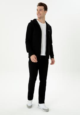 Erkek Siyah Örme Hırka - 50276562003