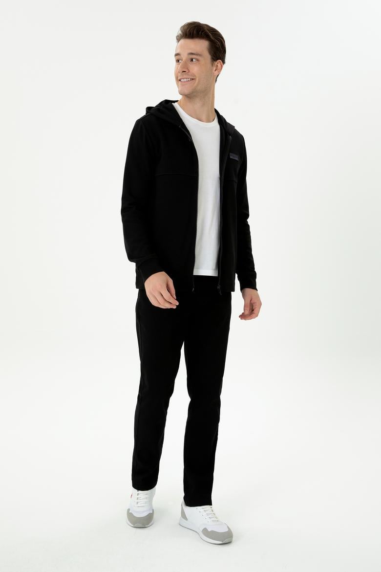 Erkek Siyah Örme Hırka - 50276562003