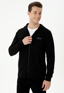 Erkek Siyah Örme Hırka - 50276562003