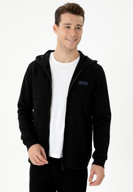 Erkek Siyah Örme Hırka - 50276562003