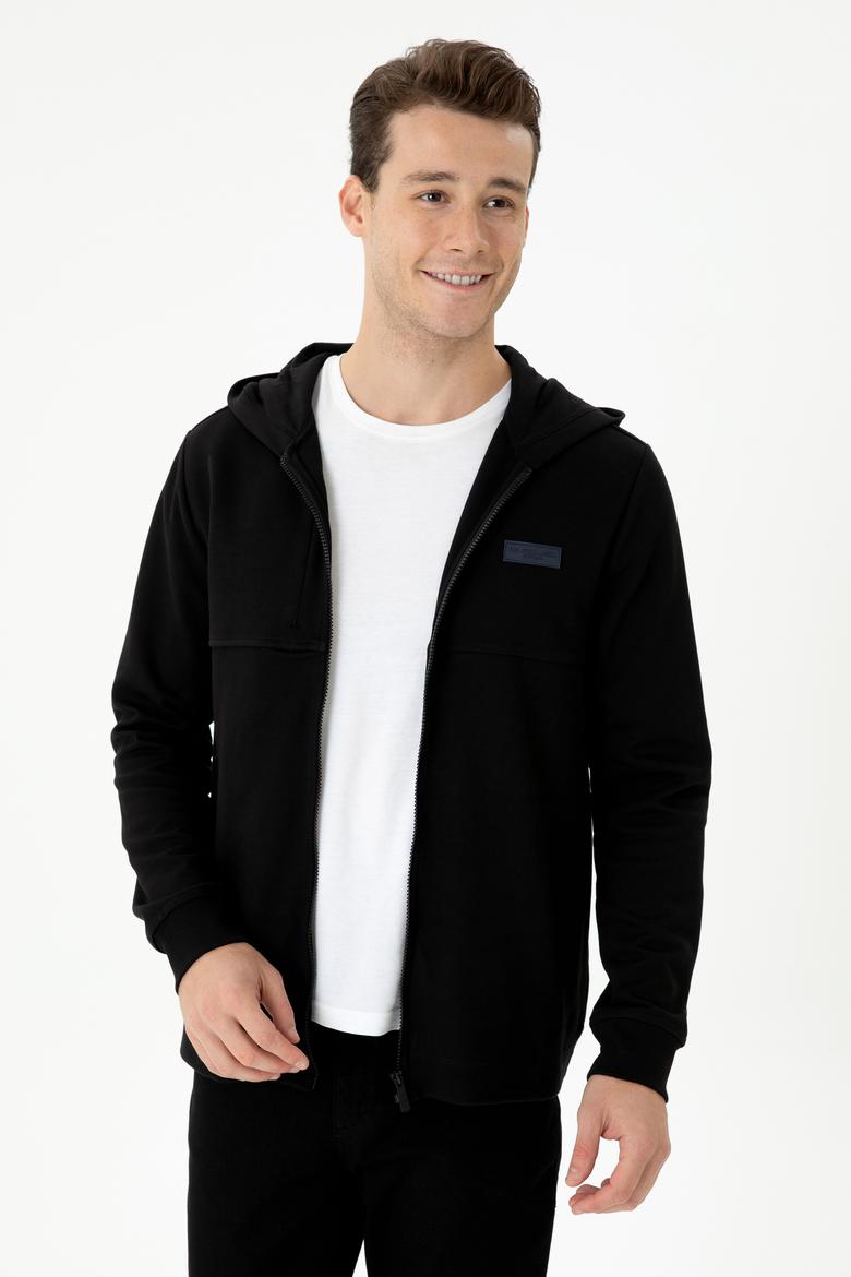 Erkek Siyah Örme Hırka - 50276562003