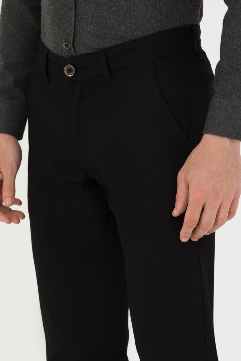 Erkek Siyah Kanvas / Chino Pantolon - 50271469359