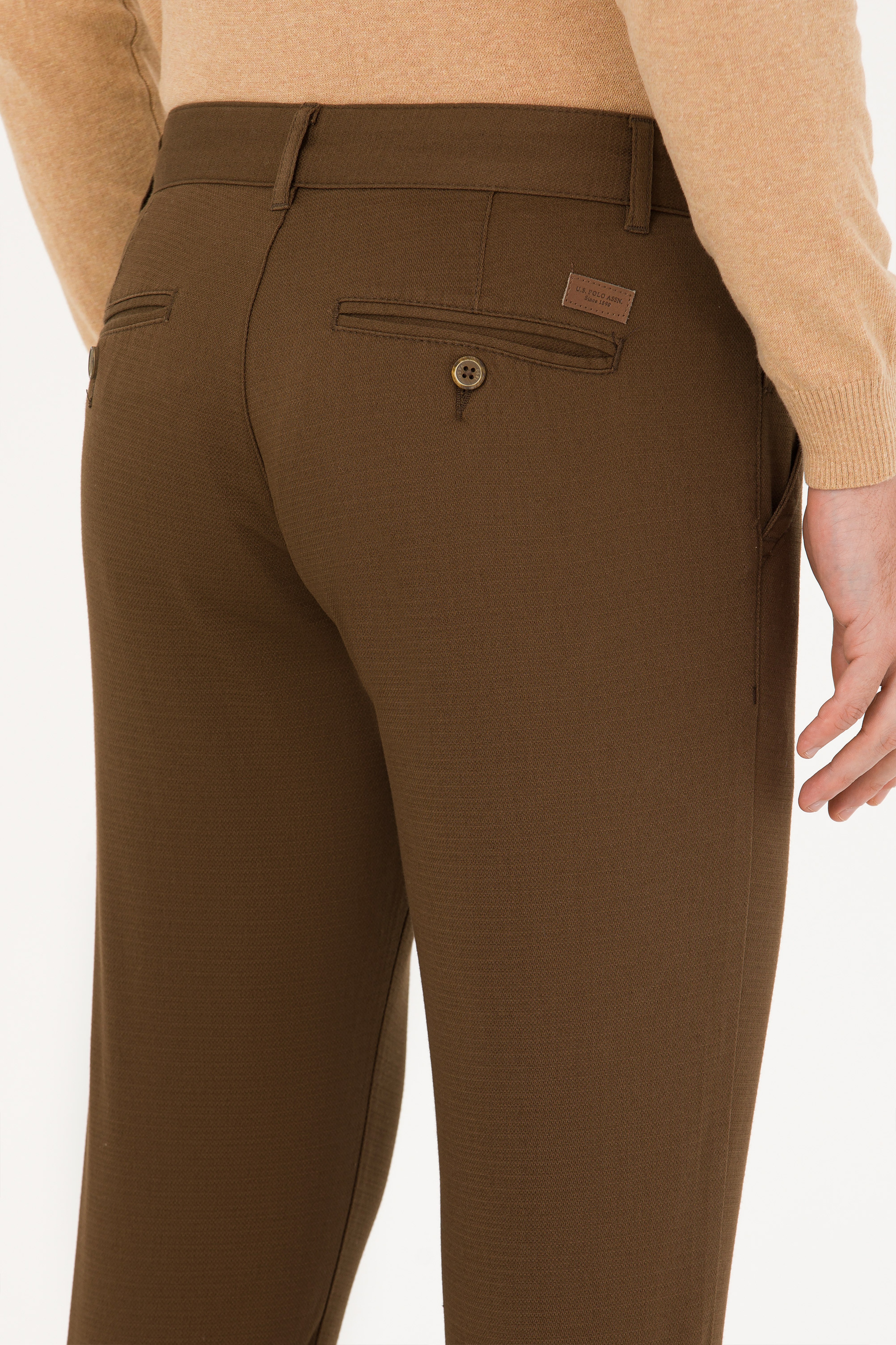 Erkek Slim Fit Coconut Kanvas / Chino Pantolon - Image 7