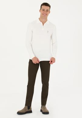 Erkek Koyu Haki Kanvas / Chino Pantolon - 50275828484