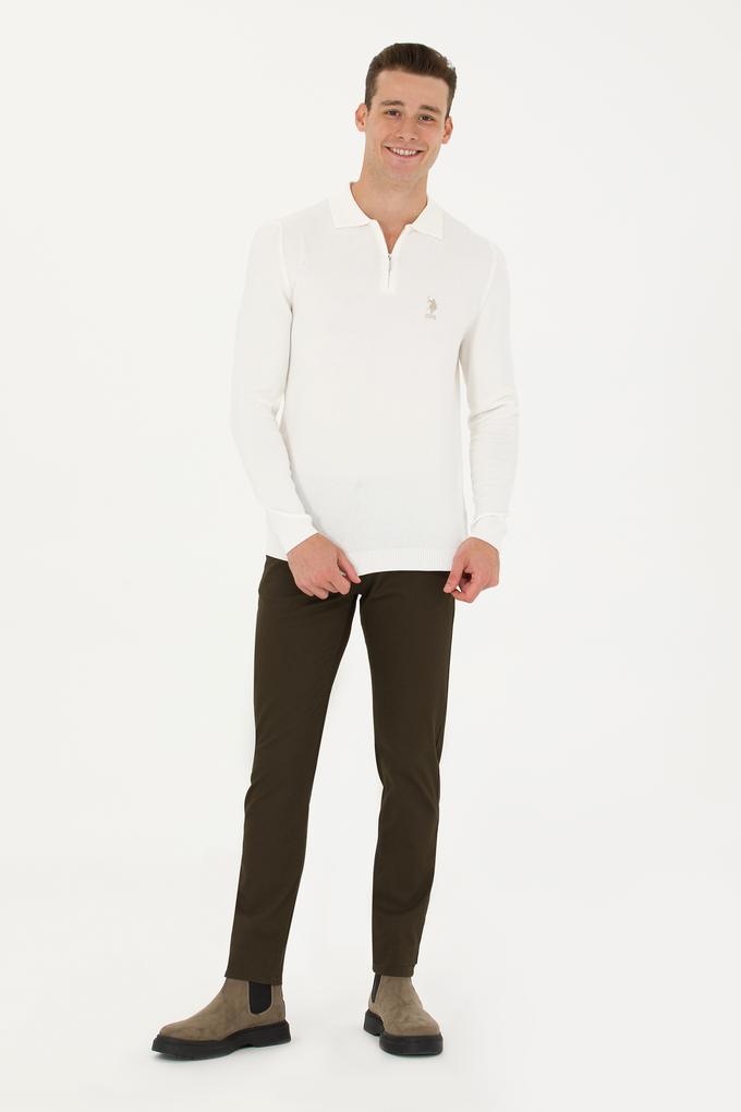 Erkek Koyu Haki Kanvas / Chino Pantolon