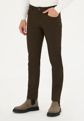 Erkek Koyu Haki Kanvas / Chino Pantolon - 50275828484