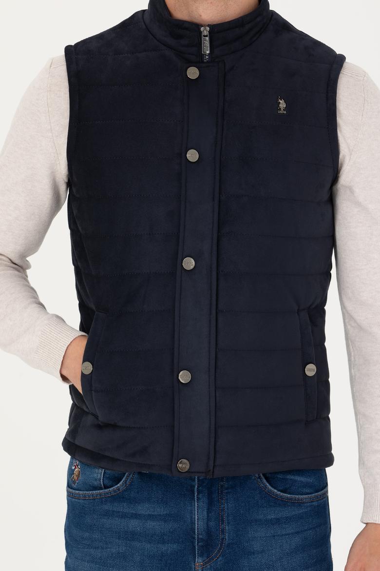 Erkek Lacivert Deri Ceket - 50278979011