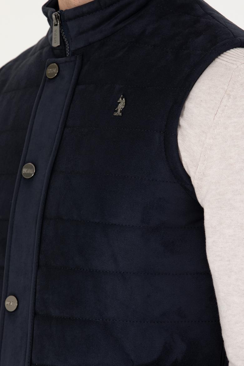 Erkek Lacivert Deri Ceket - 50278979011