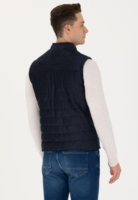 Erkek Lacivert Deri Ceket - 50278979011