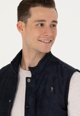 Erkek Lacivert Deri Ceket - 50278979011