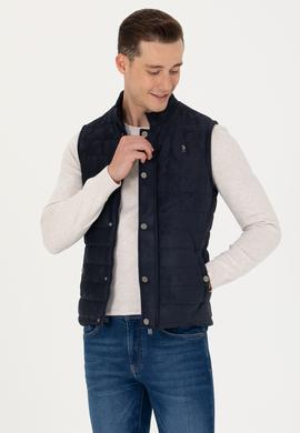 Erkek Lacivert Deri Ceket - 50278979011