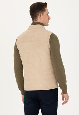 Erkek Bej Deri Ceket - 50278979020