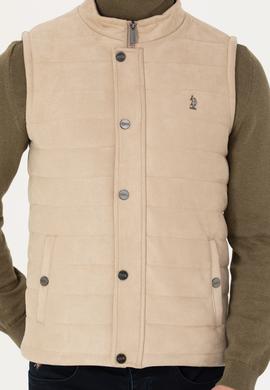 Erkek Bej Deri Ceket - 50278979020