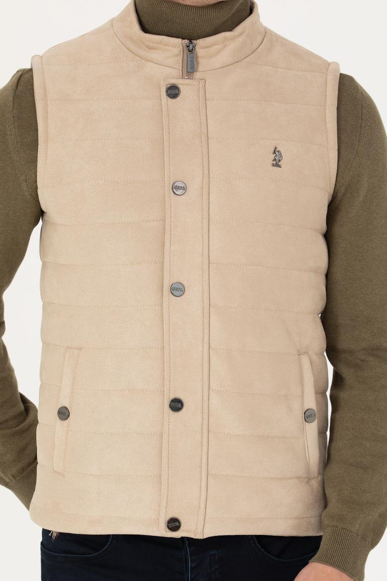 Erkek Bej Deri Ceket - 50278979020