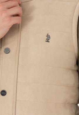 Erkek Bej Deri Ceket - 50278979020